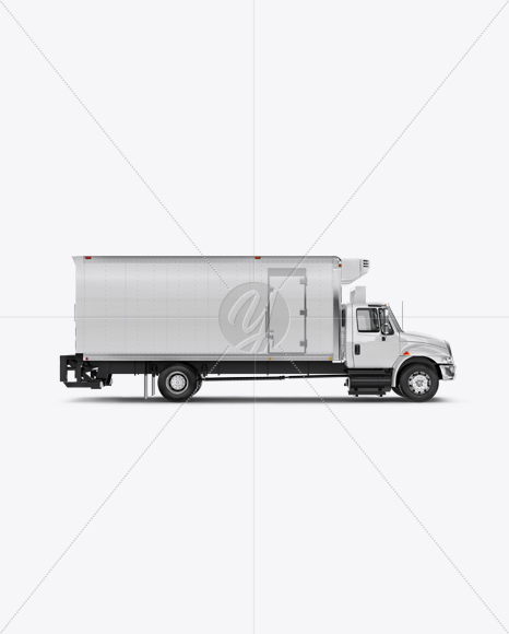 Box Truck Mockup - Side View