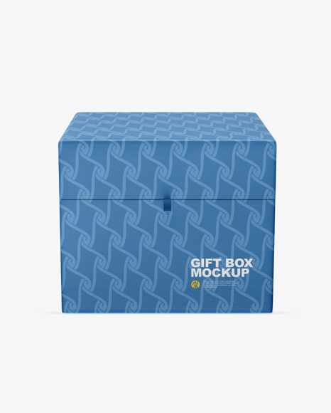 Textured Gift Box Mockup
