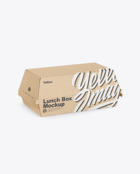 Kraft Lunch Box Mockup
