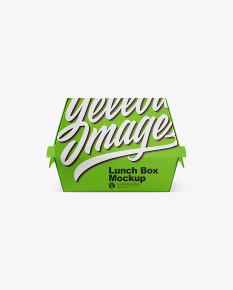 Glossy Lunch Box Mockup