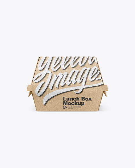 Kraft Lunch Box Mockup