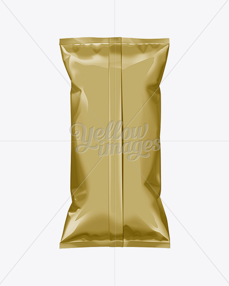 Gold Plastic Snack Package Large