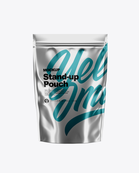 Metallic Stand-Up Pouch Mockup