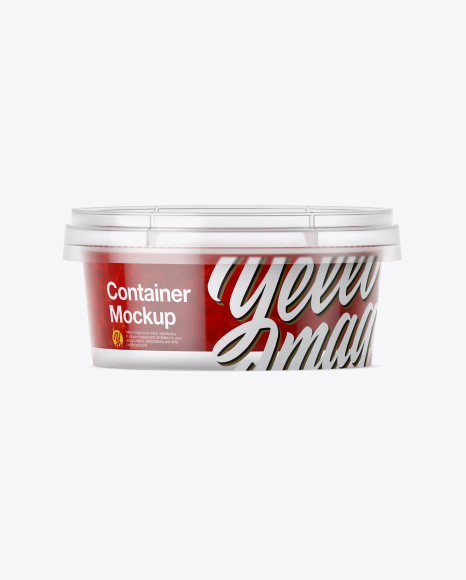 Container with Caviar Mockup
