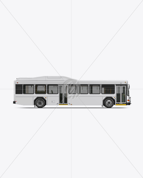 Hybrid Bus Mockup - Side View