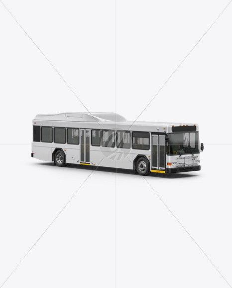 Hybrid Bus Mockup - Half Side View