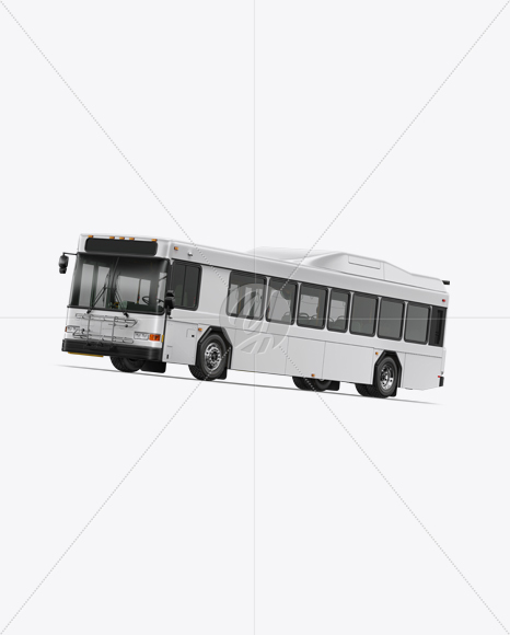 Hybrid Bus Mockup - Half Side View