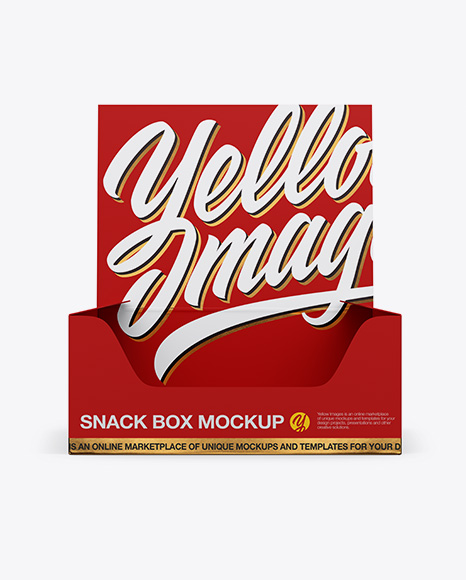 Matte Snack Box Mockup