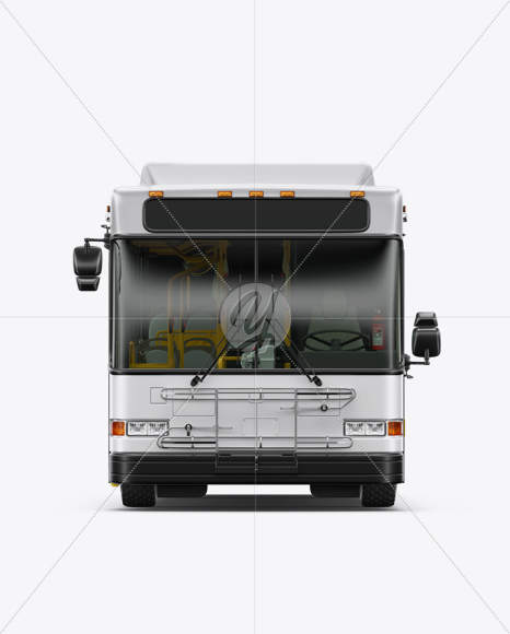 Hybrid Bus Mockup - Front View