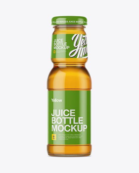 Apple Juice Bottle Mockup