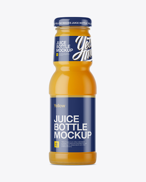 Orange Juice Bottle Mockup