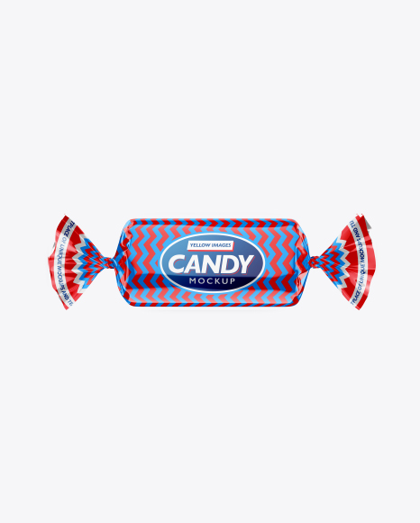 Glossy Candy Package Mockup