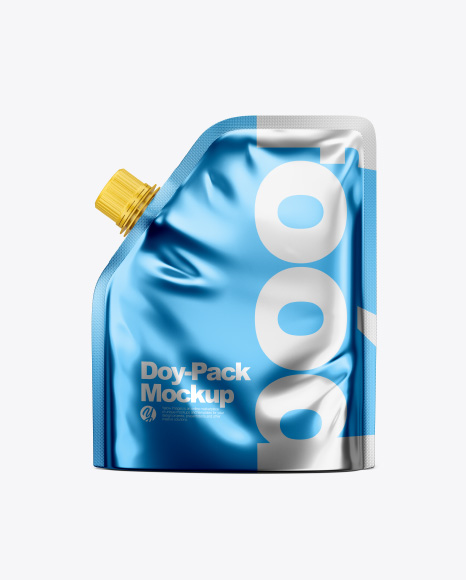 Metallic Doy-Pack Mockup