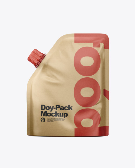Kraft Doy-Pack Mockup
