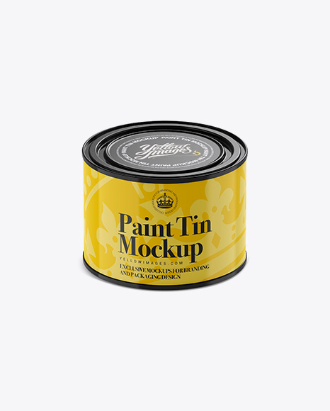0.5L Paint Tin Mockup