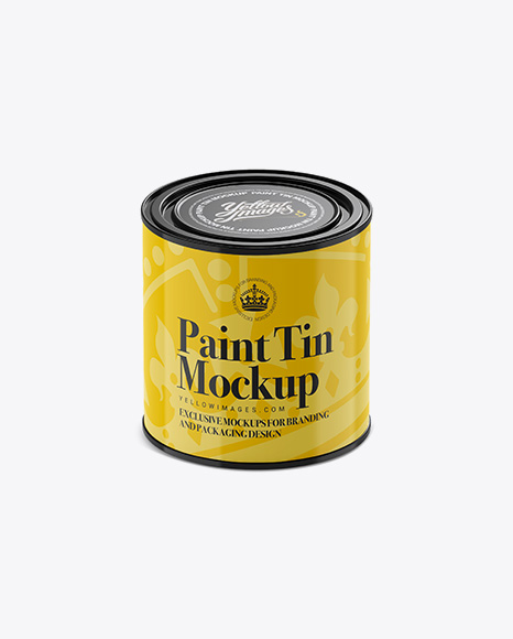 0.75L Paint Tin Mockup