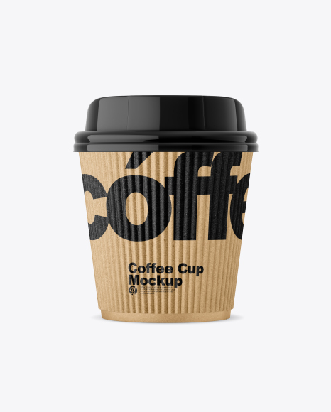 Kraft Coffee Cup w/ Sleeve Mockup