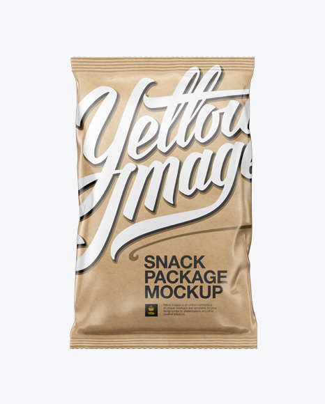 Kraft Snack Package Mockup - Front View