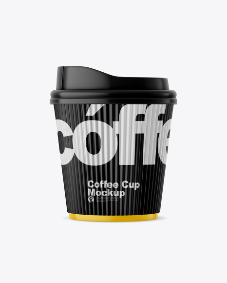 Matte Coffee Cup w/ Sleeve Mockup