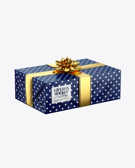 Matte Gift Box Mockup