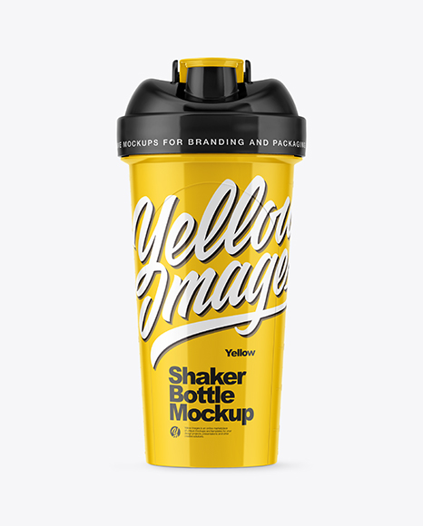 Glossy Shaker Bottle Mockup