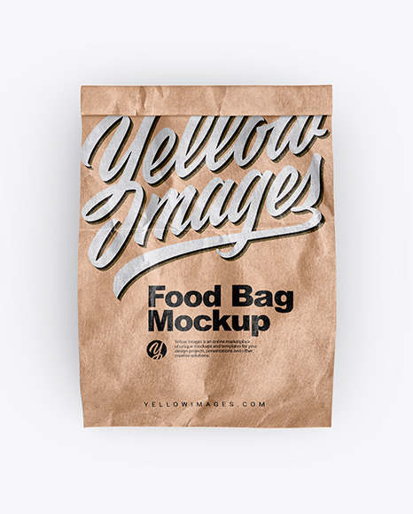 Kraft Paper Food Bag Mockup