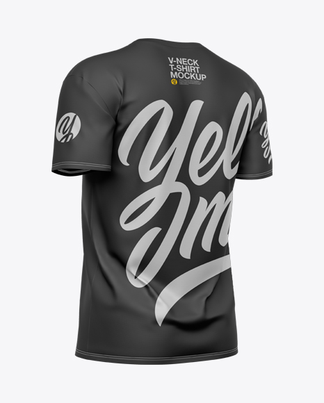 Men’s V-Neck T-Shirt Mockup