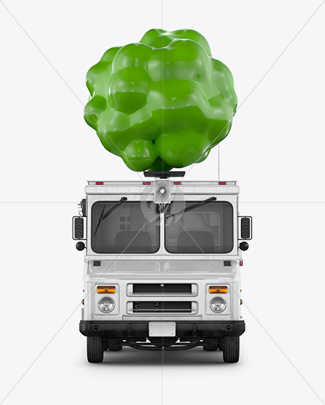 Vegan Food Truck Mockup - Front View