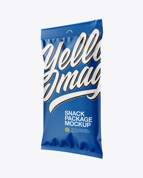 Matte Snack Package - Half Side View