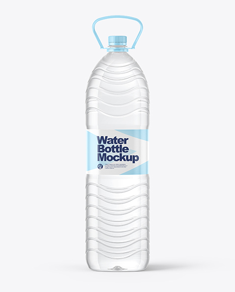 1L PET Water Bottle Mockup