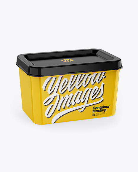 Glossy Container Mockup