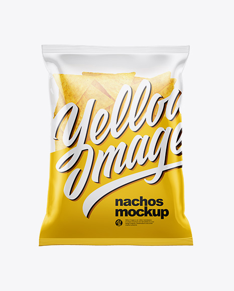 Clear Bag With Nachos Mockup