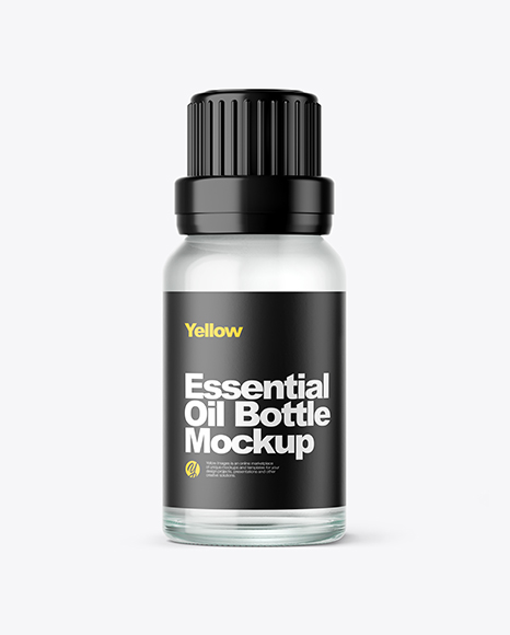 Clear Oil Bottle Mockup