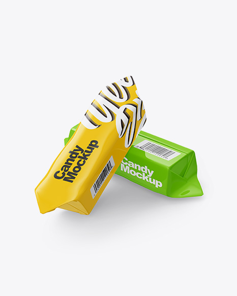 Two Glossy Candies Mockup