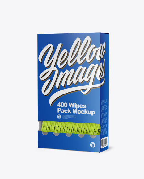400 Wipes Pack Mockup