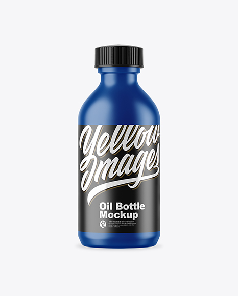 100ml Matte Oil Bottle Mockup
