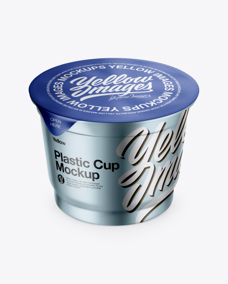 Metallic Plastic Cup Mockup
