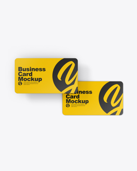 Two Textured Business Cards Mockup