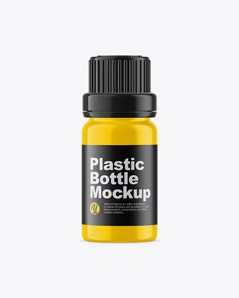 Glossy Oil Bottle Mockup