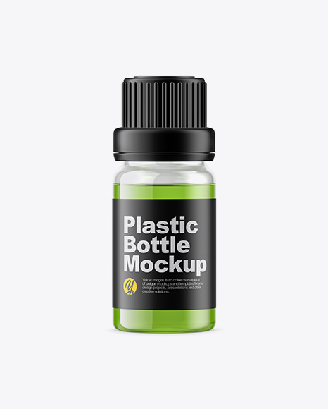 Clear Glass Oil Bottle Mockup