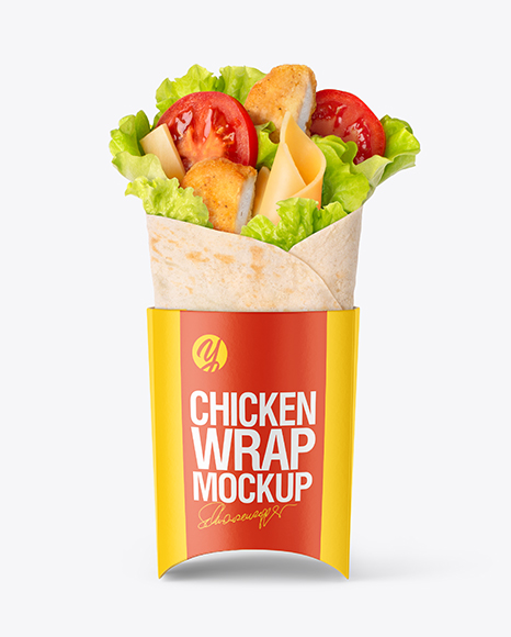 Chicken Wrap Mockup