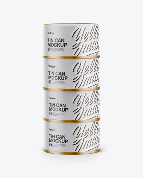 Four Cans Mockup