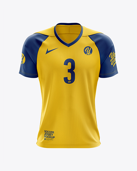 Men’s Soccer Jersey mockup (Front View)