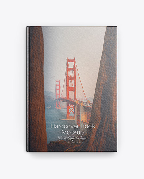 Hardcover Book w/ Fabric Cover Mockup