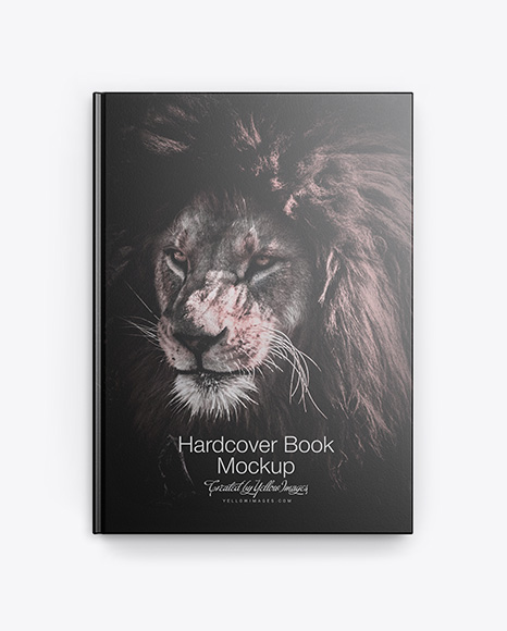 Hardcover Book w/ Textured Cover Mockup