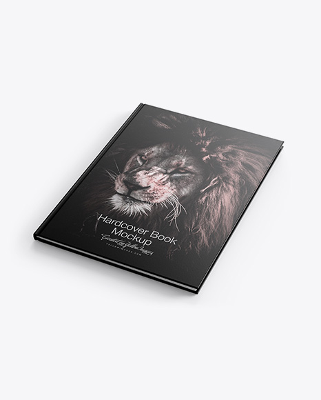 Hardcover Book w/ Textured Cover Mockup