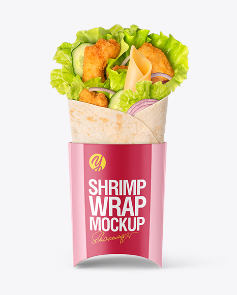 Shrimp Wrap Mockup