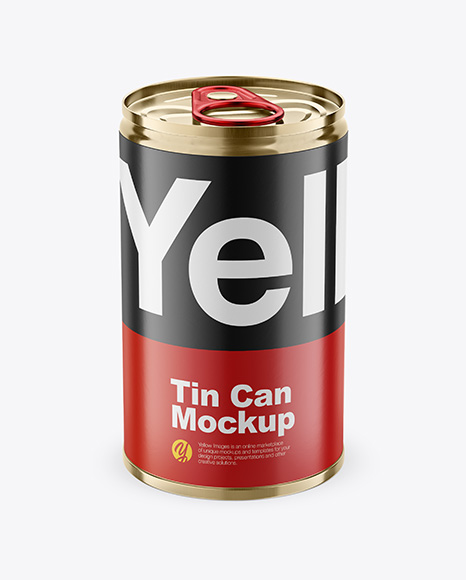 Tin Can w/ Pull Tab Mockup