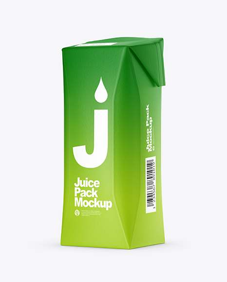 250ml Matte Juice Carton Package Mockup