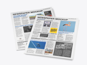 Two Newspapers Mockup